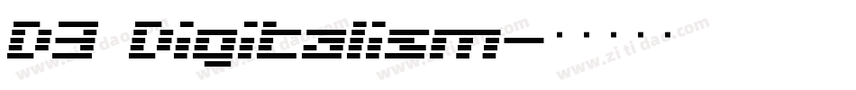 D3 Digitalism字体转换